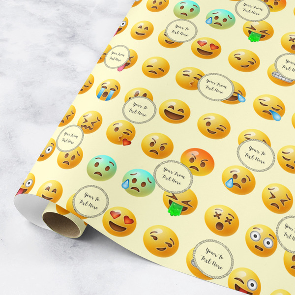 Custom Emojis Wrapping Paper Roll - Medium (Personalized)