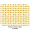 Emojis Wrapping Paper Sheet - Double Sided - Front