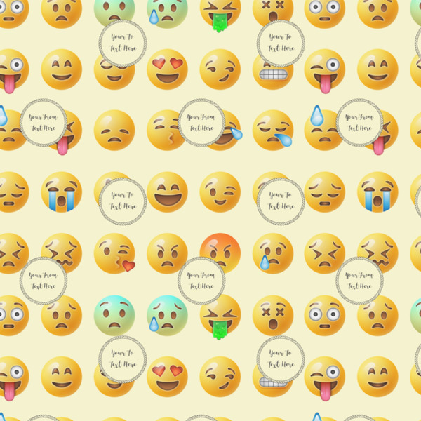 Emojis Wrapping Paper Square