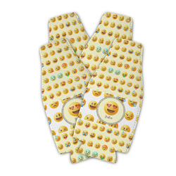 Emojis Zipper Bottle Cooler - Set of 4 (Personalized)