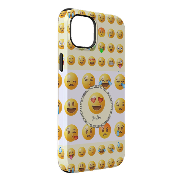 Custom Emojis iPhone Case - Rubber Lined - iPhone 14 Plus (Personalized)