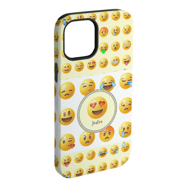 Custom Emojis iPhone Case - Rubber Lined - iPhone 15 Plus (Personalized)