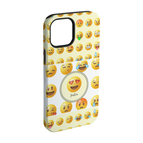 Custom Emojis iPhone Case - Rubber Lined - iPhone 15 Pro (Personalized)