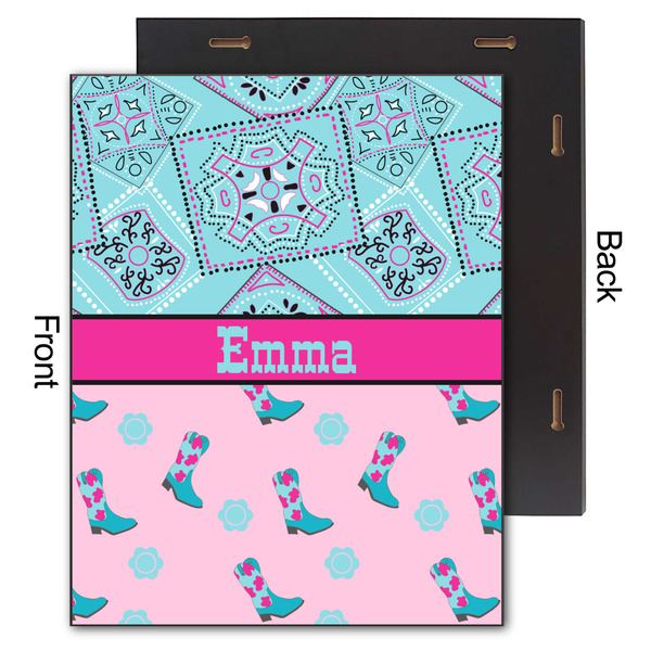 Cowgirl 11x14 Wood Print - Front & Back View