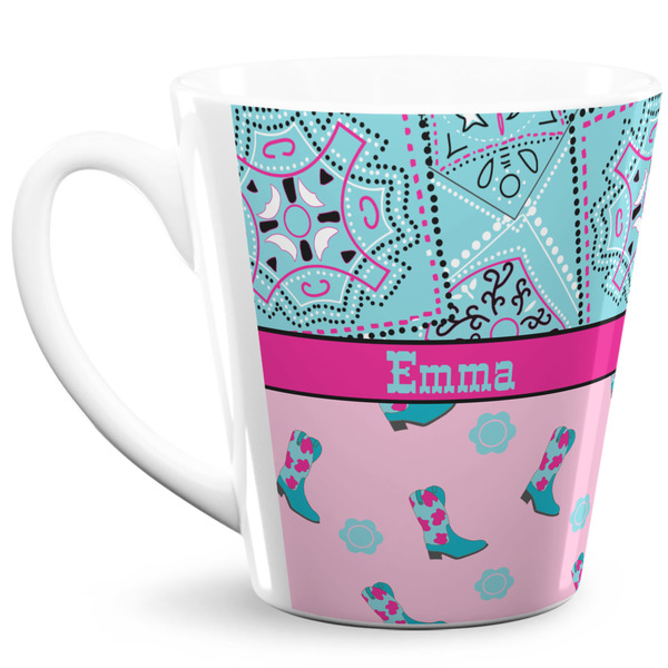 Custom Cowgirl 12 Oz Latte Mug (Personalized)