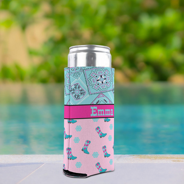 Cowgirl Can Cooler - Tall 12oz - In Context