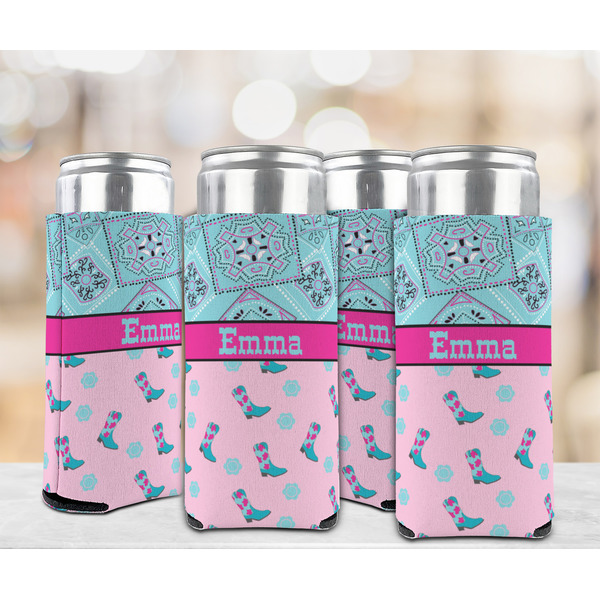 Cowgirl 12oz Tall Can Sleeve - Set of 4 - LIFESTYLE