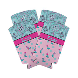 Cowgirl Can Cooler (tall 12 oz) - Set of 4 (Personalized)