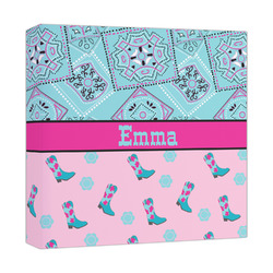 Cowgirl Canvas Print - 12x12 (Personalized)