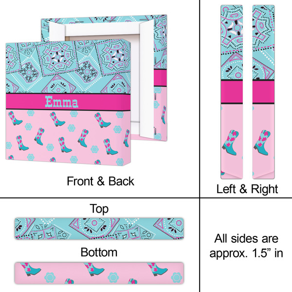 Cowgirl 12x12 - Canvas Print - Approval