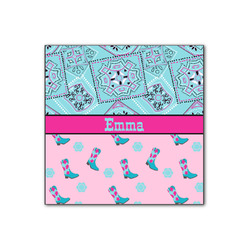 Cowgirl Wood Print - 12x12 (Personalized)