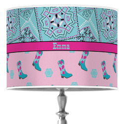 Cowgirl 16" Drum Lamp Shade - Poly-film (Personalized)