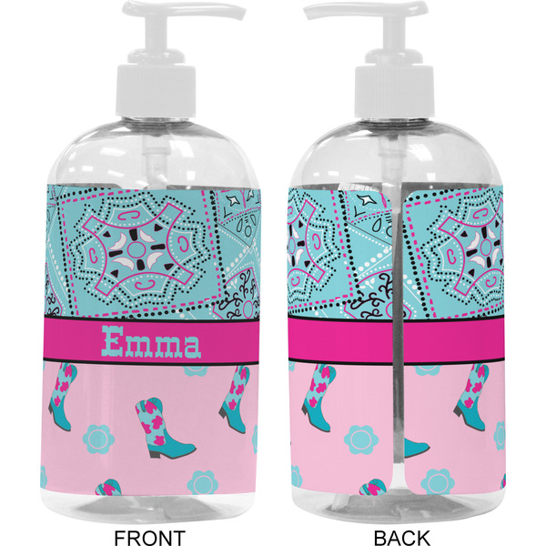 Cowgirl 16 oz Plastic Liquid Dispenser- Approval- White