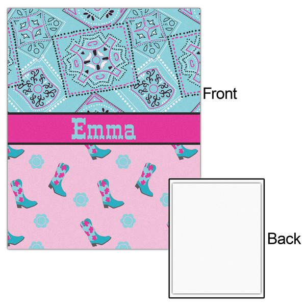 Cowgirl 16x20 - Matte Poster - Front & Back