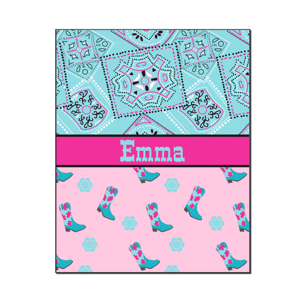 Custom Cowgirl Wood Print - 16x20 (Personalized)