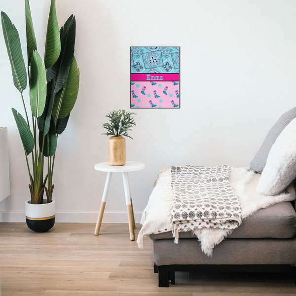 Cowgirl 16x20 Wood Print - In Context