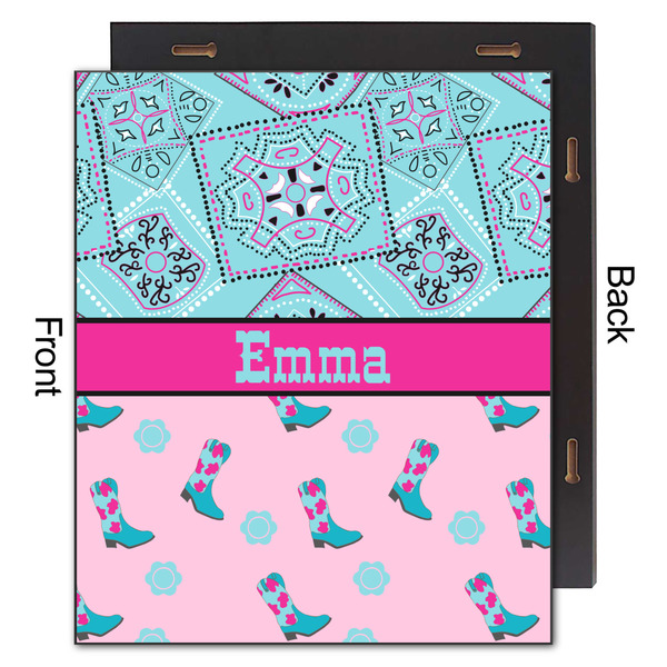 Cowgirl 20x24 Wood Print - Front & Back View