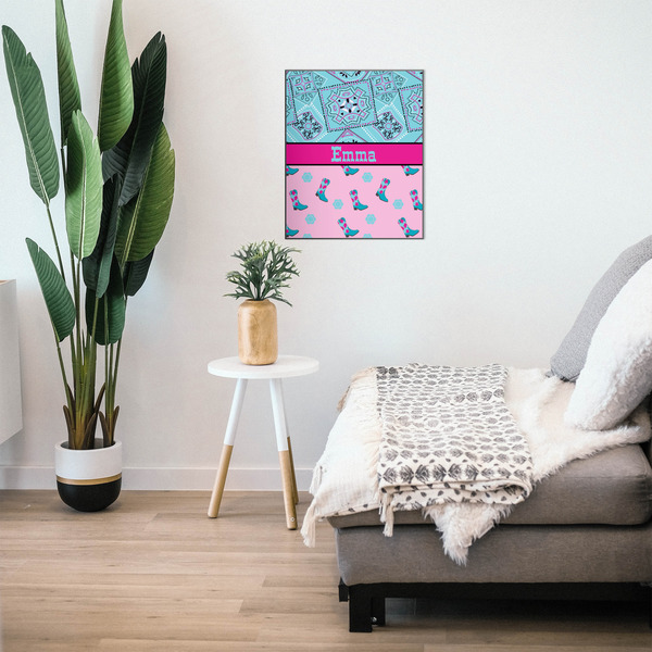 Cowgirl 20x24 Wood Print - In Context