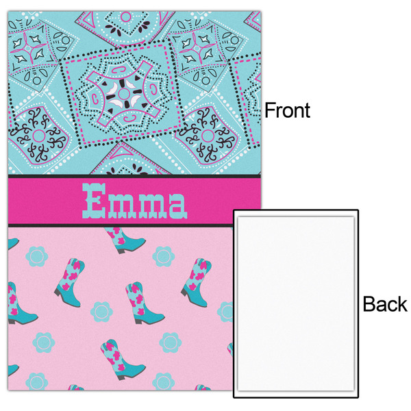 Cowgirl 20x30 - Matte Poster - Front & Back