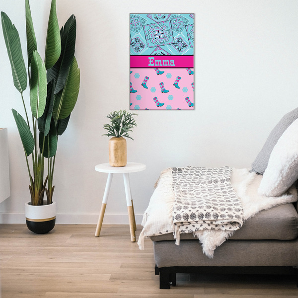 Cowgirl 20x30 Wood Print - In Context