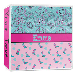 Cowgirl 3-Ring Binder - 2 inch (Personalized)
