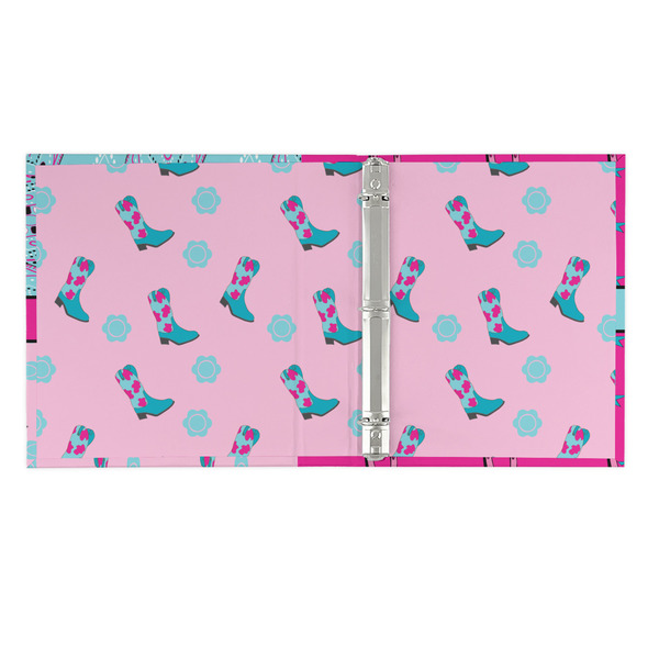 Cowgirl 3 Ring Binders - Full Wrap - 1" - OPEN INSIDE