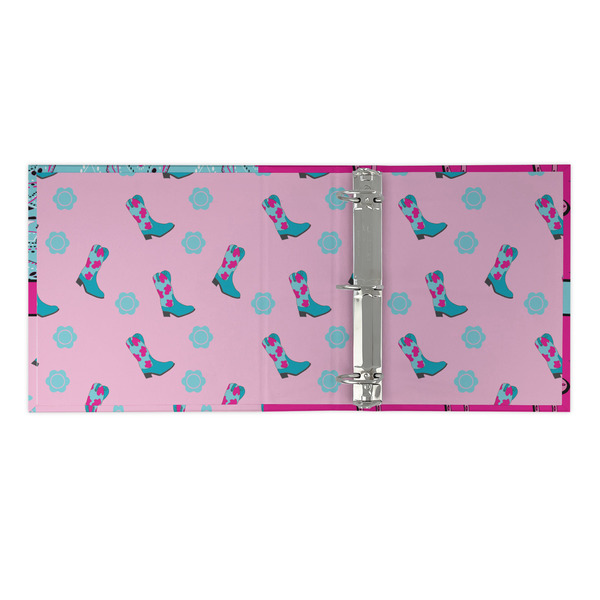Cowgirl 3 Ring Binders - Full Wrap - 2" - OPEN INSIDE