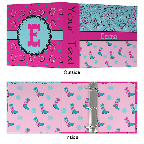 Cowgirl 3 Ring Binders - Full Wrap - 3" - APPROVAL