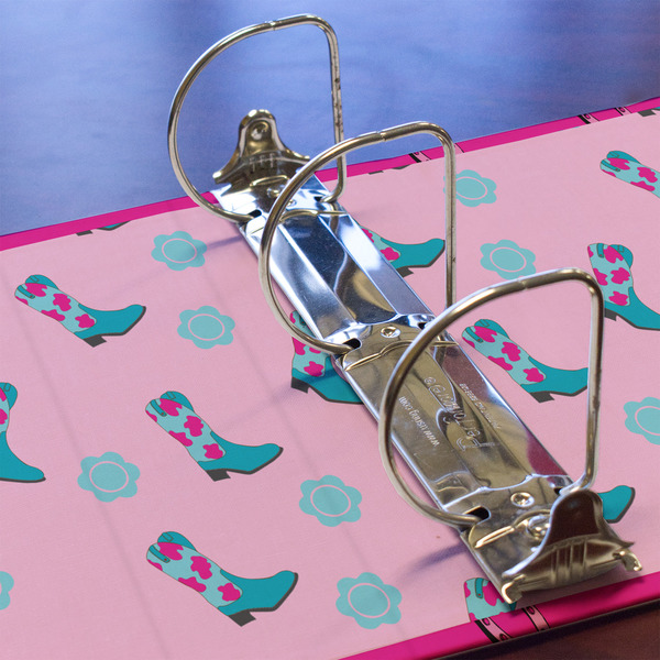 Cowgirl 3 Ring Binders - Full Wrap - 3" - DETAIL