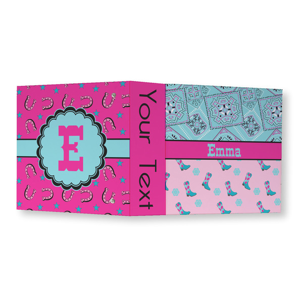 Cowgirl 3 Ring Binders - Full Wrap - 3" - OPEN OUTSIDE
