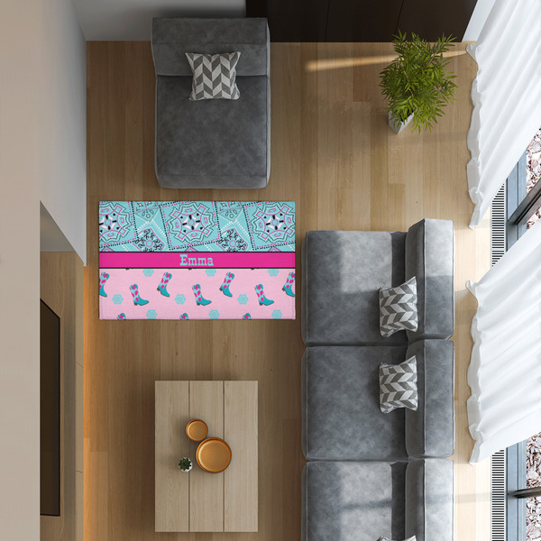 Cowgirl 3'x5' Indoor Area Rugs - IN CONTEXT