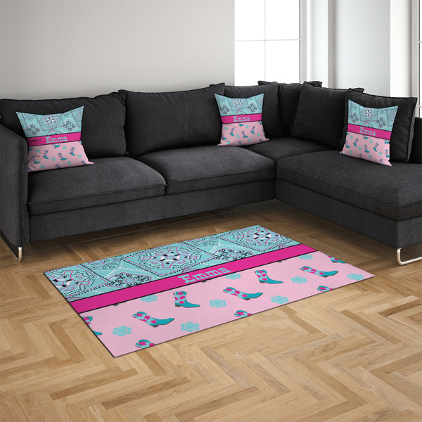 Cowgirl 4'x6' Indoor Area Rugs - IN CONTEXT