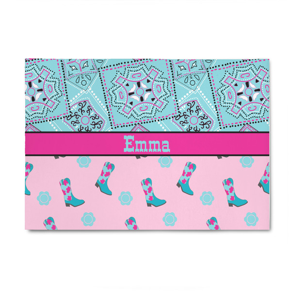 Custom Cowgirl 4' x 6' Indoor Area Rug (Personalized)