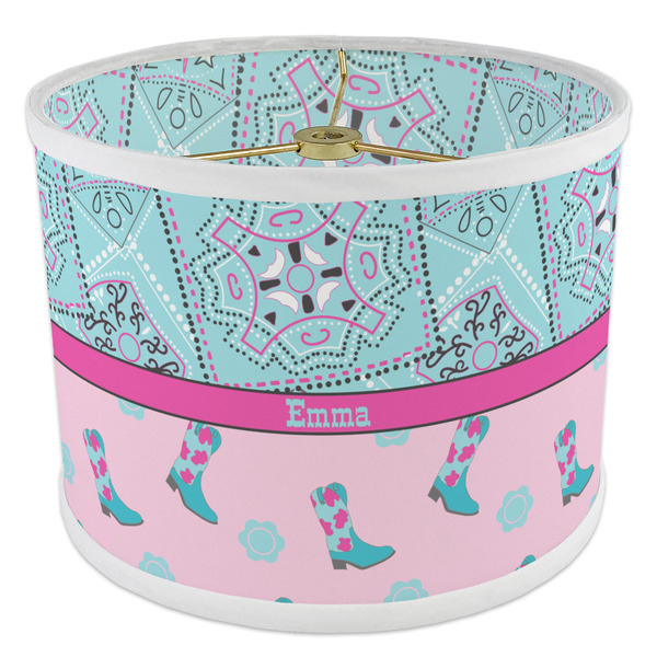 Cowgirl 8" Drum Lampshade - ANGLE Poly-Film