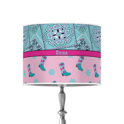 Cowgirl 8" Drum Lamp Shade - Poly-film (Personalized)
