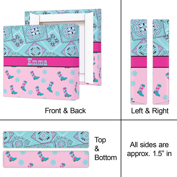 Cowgirl 8x8 - Canvas Print - Approval