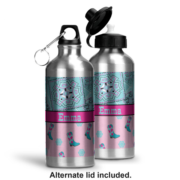 Cowgirl Aluminum Water Bottle - Alternate lid options
