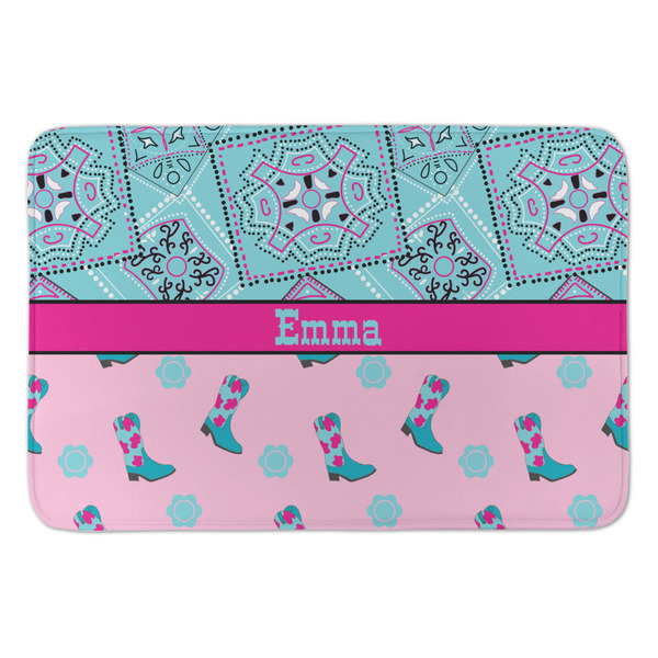 Custom Cowgirl Anti-Fatigue Kitchen Mat (Personalized)