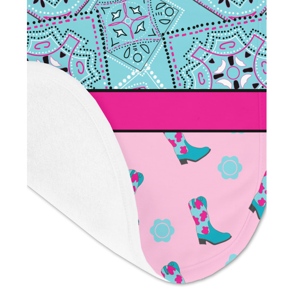 Cowgirl Baby Bib - AFT detail