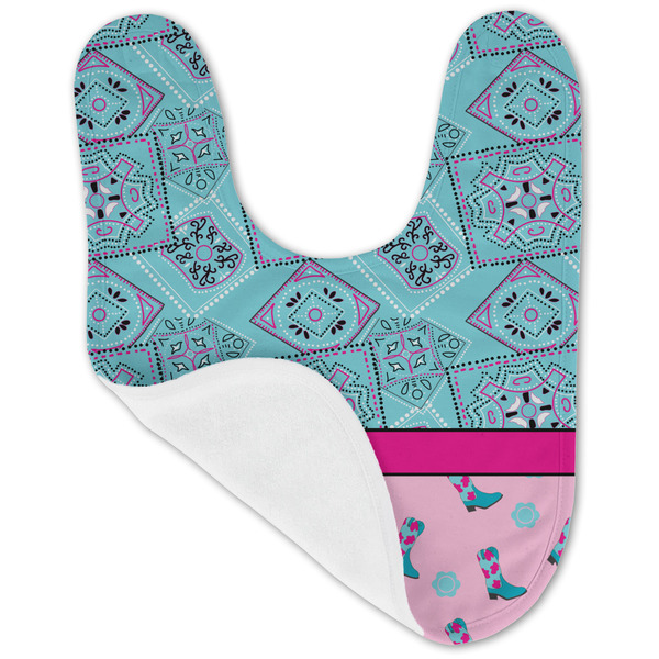 Cowgirl Baby Bib - AFT folded