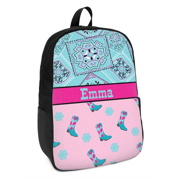 Custom Cowgirl Kids Backpack (Personalized)