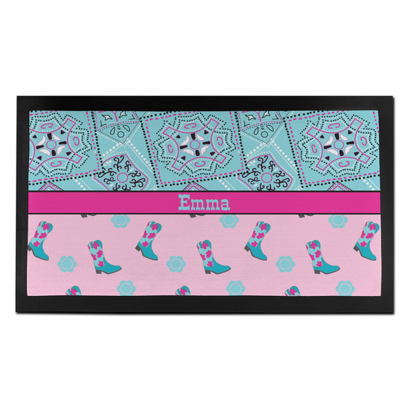 Custom Cowgirl Bar Mat - Small (Personalized)
