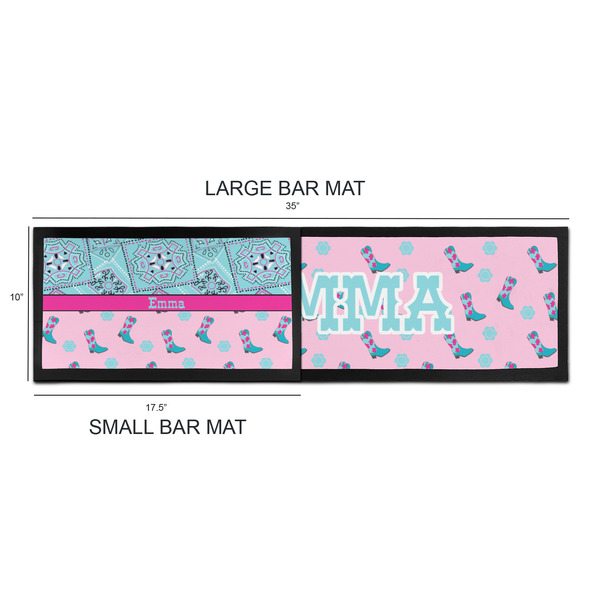Cowgirl Bar Mats - Sizing Chart