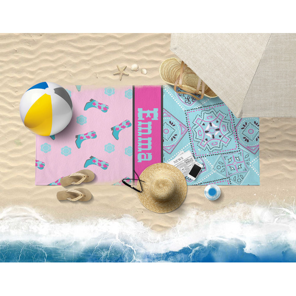 Cowgirl Beach Towel Lifestyle