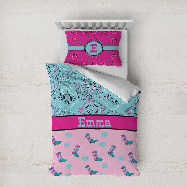 Custom Cowgirl Duvet Cover Set - Twin XL (Personalized)