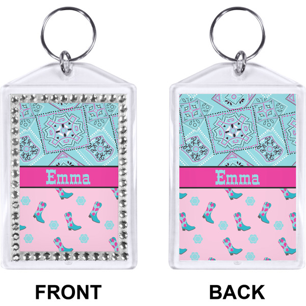 Cowgirl Bling Keychain (Front + Back)