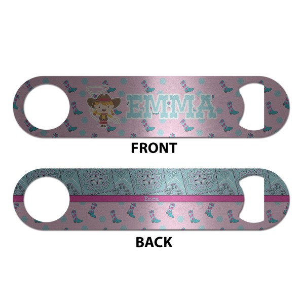 Cowgirl Bottle Opener - Front & Back