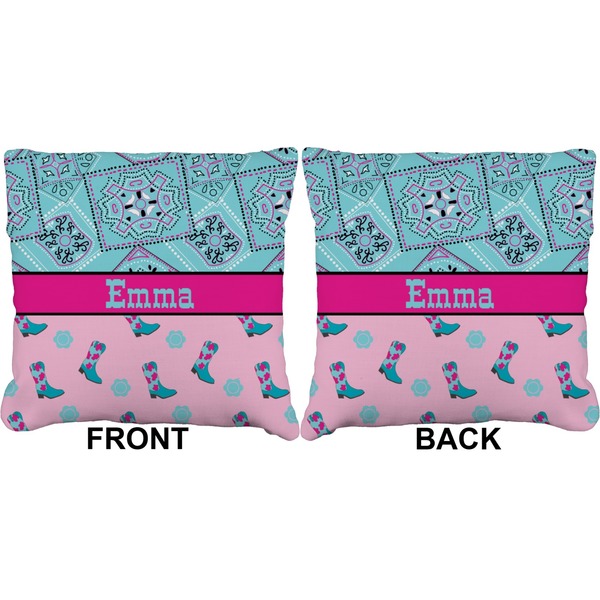 Cowgirl Burlap Pillow Approval