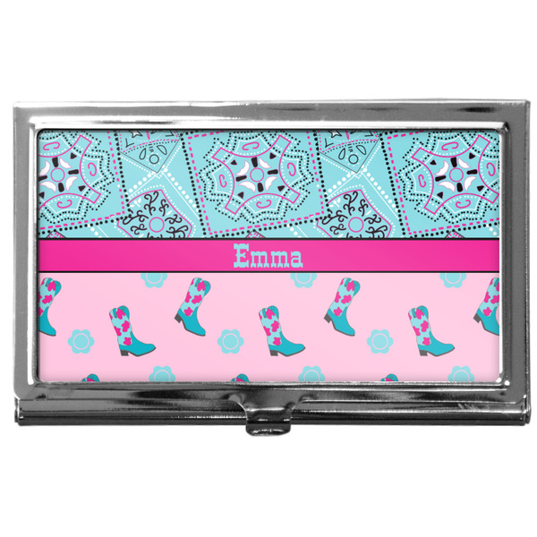 Custom Cowgirl Business Card Case