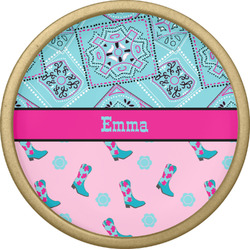 Cowgirl Cabinet Knob - Gold (Personalized)